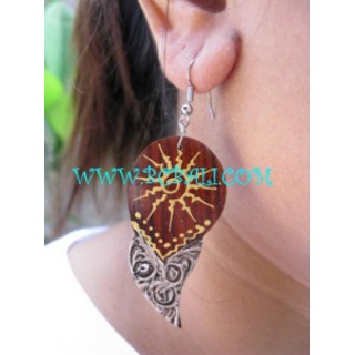 Natural Painted Fashion Earrings