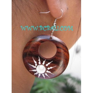 Nautilus Shells Wooden Earring