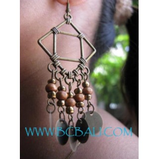 New Beads Woods Earring