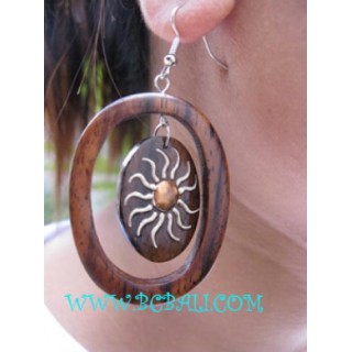 New Fashion Earring Woods Painting