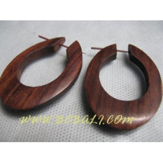 Organic Wooden Earring