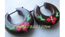 Painting Wooden Earring