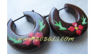 Painting Wooden Earring