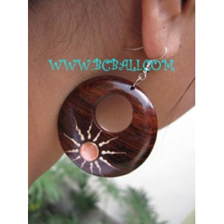 Shine Wooden Earring Painting