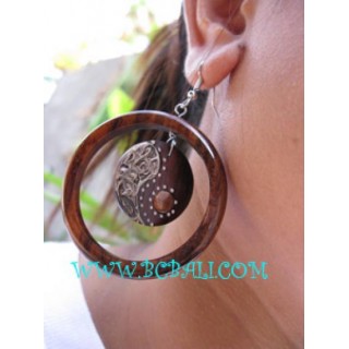 Woman Fashion Earring Woods