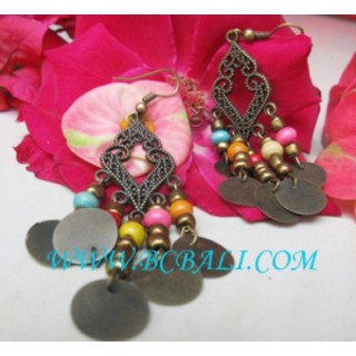 Women Wooden Bead Earring