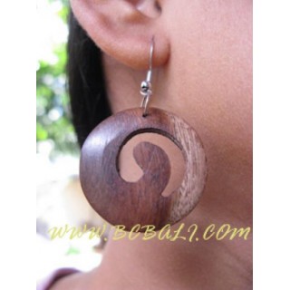 Wooden Carving Earrings