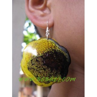 Wooden Coco Earrings