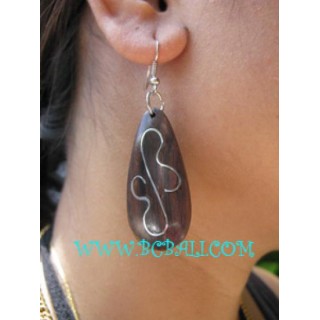 Wooden Craft Earring Steel