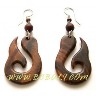 Wooden Earring Natural