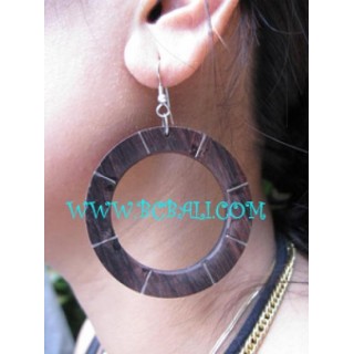 Wooden Stainless Steel Earring