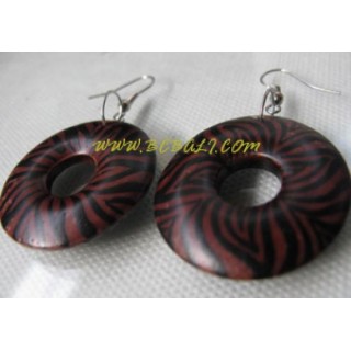 Woods Earrings Painting