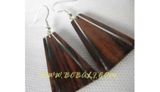 Woods Metal Earring