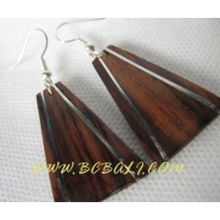 Woods Metal Earring