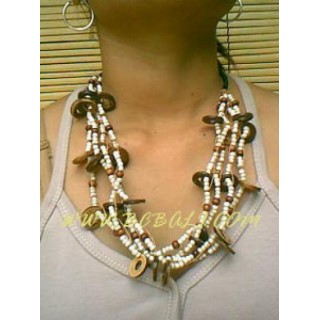 Bead Coco Wood Necklace