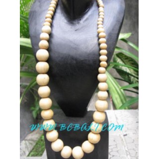 Beads Ball Wooden Necklace