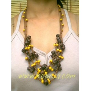 Beads Wood Necklace