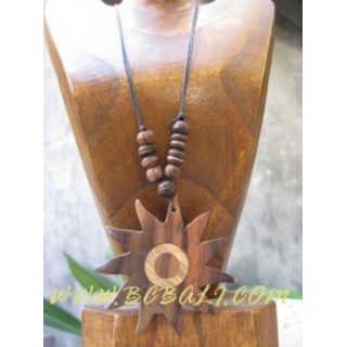 Carving Wood Necklace