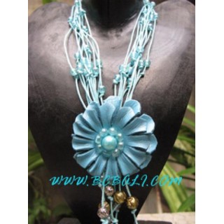 Floral Leather Necklaces