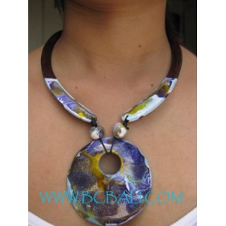 Hand Painted Wooden Necklaces