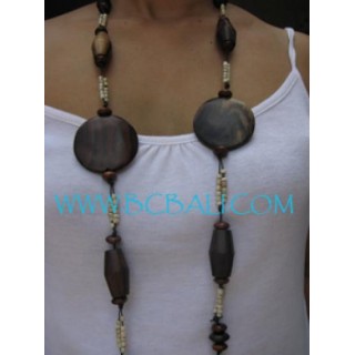 Long Wooden Necklaces