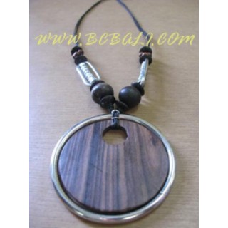 Mahogany Wood Necklace