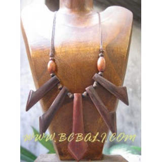 Natural Body Necklace Wood