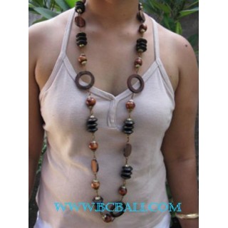 Sono Wooden Long Necklace Beads