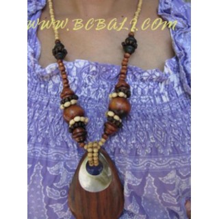 Wood Bead Necklaces