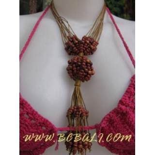 Wood Beading Necklace