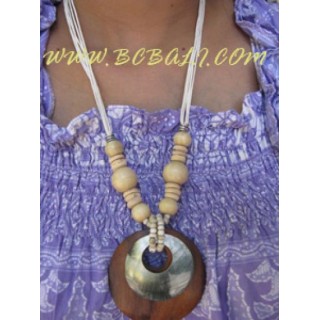 Wood Shell Necklace