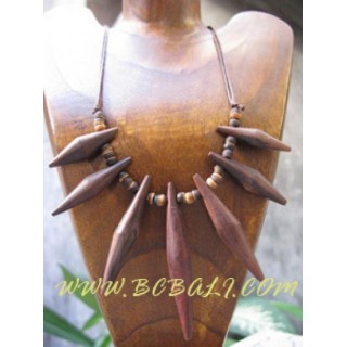 Wooden Costume Necklaces