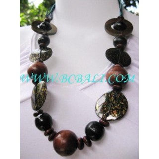 Wooden Jewellery Resin Necklaces