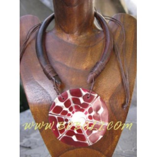 Wooden Shells Pendant Necklaces