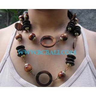 Wooden Sono Bead Necklaces