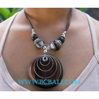 Wooden Sono Pendants Necklaces