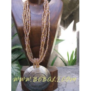 Beads Mother Pearl Necklace