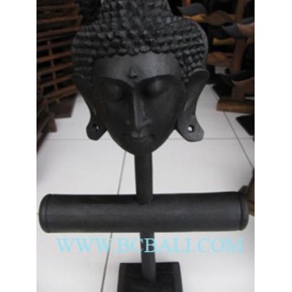 Black Wooden Budha Displayed