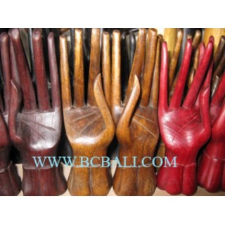 Finger Rings Wooden Display