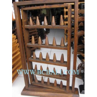 Holder Finger Ring Wood