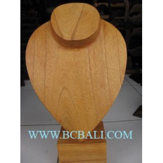 Single Body Woods Necklaces Holder