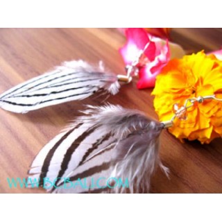 Bead Feather Earring