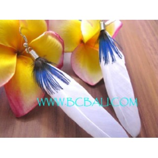 Drop Earring Feather For Ladies