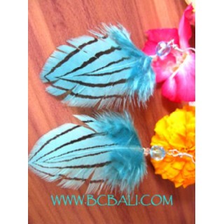 Ladies Feather Earrings