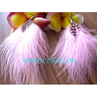 New Design Fur Earring Handmade