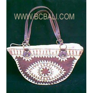 Exotic Natural Emboirdery Bag