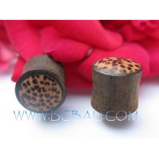 Coconut Wooden Plug Tribal