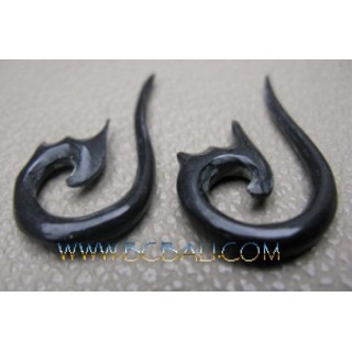 Costume Tribal Earring Carving Fake Earring