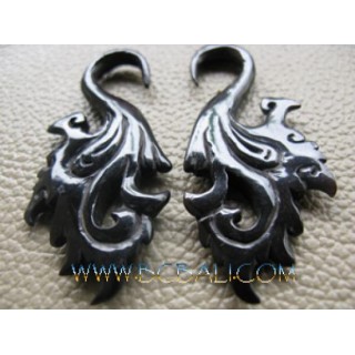 Earrings Carving Horn Tribal Sickles Claw