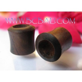 Natural Wood Plugs Tribal Earring